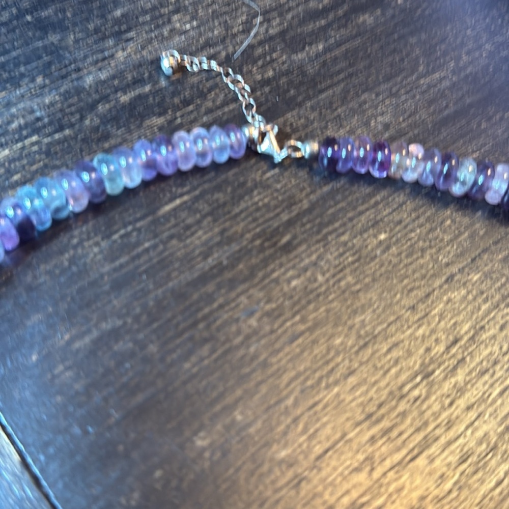 Fluorite Gemstone Statement Necklace - image 3